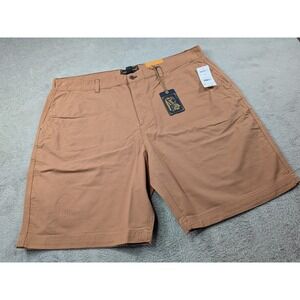 Frontier Threads by Weatherproof Mens Size 40 Flat Front Shorts Ginger Brown NWT